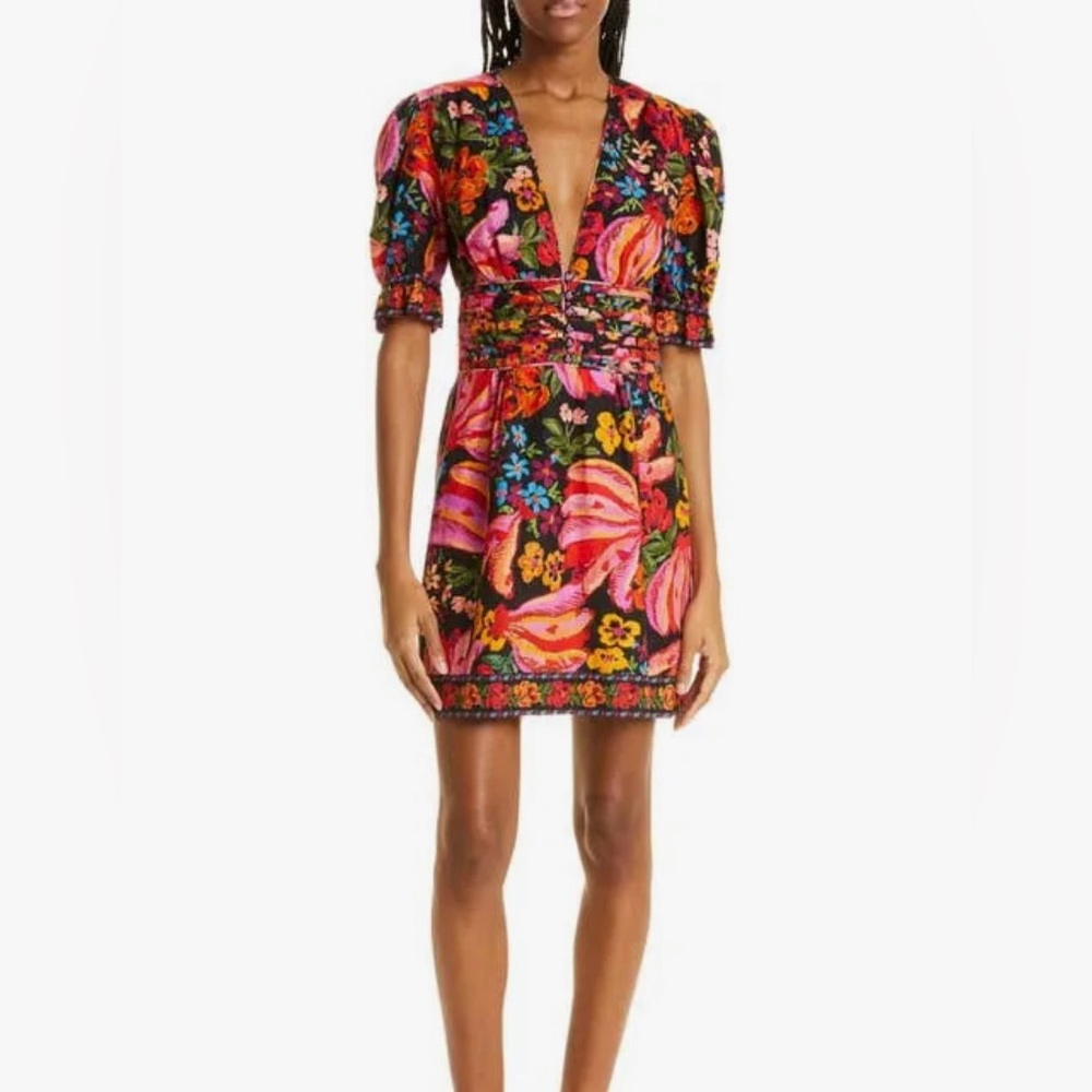 Farm Rio BLACK SPRING
BANANAS MINI DRESS
NWT!